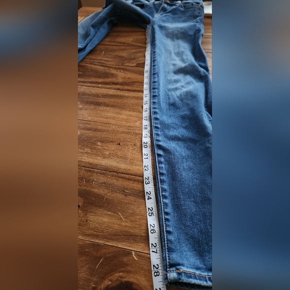 American Eagle Next Level Stretch Super Hi Rise Jegging Womens Size 0  Blue - Picture 8 of 8